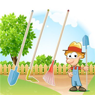 Usage scenarios for kids garden hoe