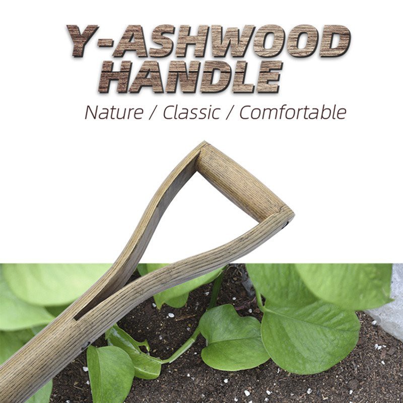 Ash wood garden fork wooden handle