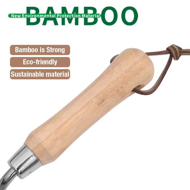 product-800-800 Leather rope bamboo handle of small hand trowel