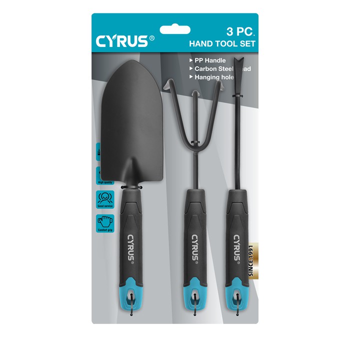 Szénacél kerti kéziszerszám készlet