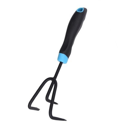 3 fogak fekete szénacél kézi kultivátor